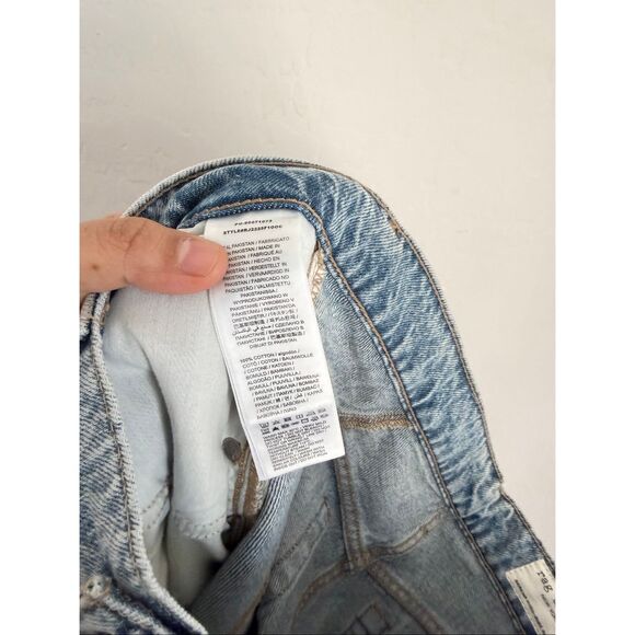 RAG & BONE The Serena High Rise Splice Relaxed Paneled Fit Jeans Size 30 NWT - Picture 6 of 6